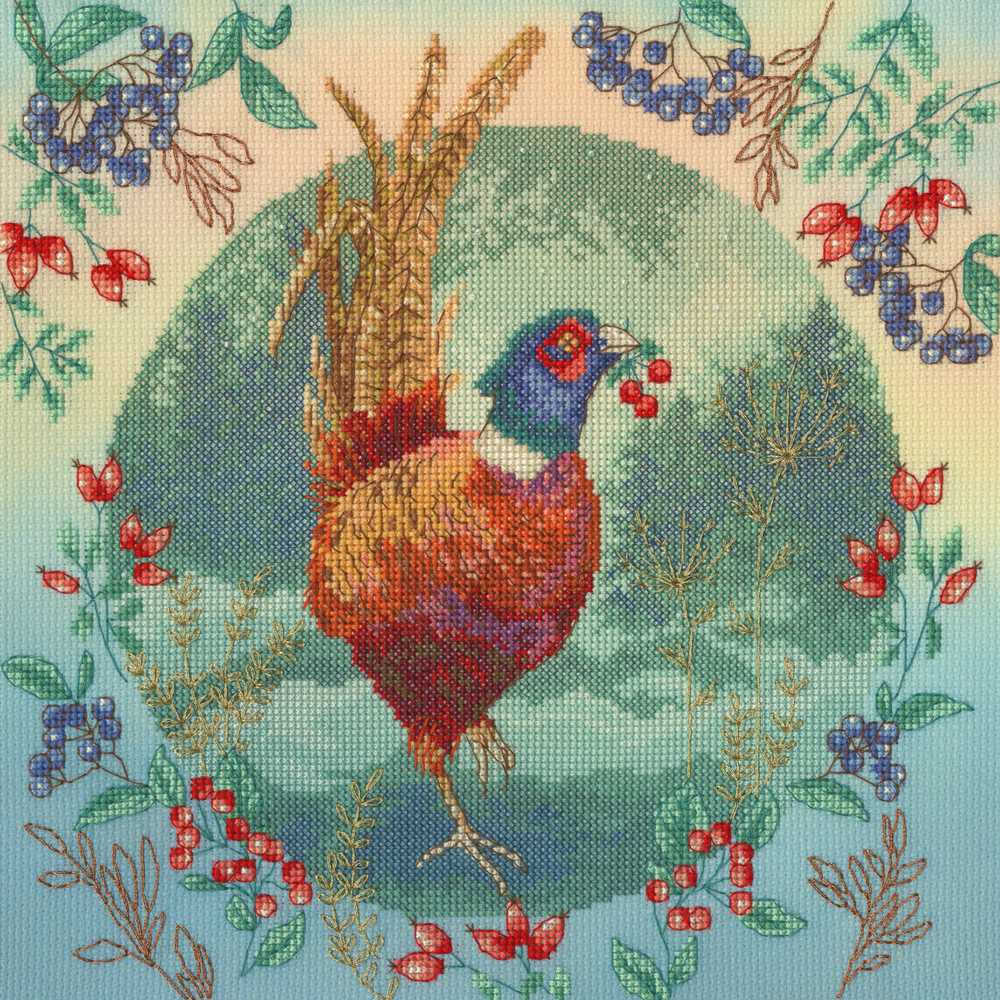Fall Feathers Cross Stitch Kit ~ Bothy Threads
