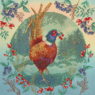 Fall Feathers Cross Stitch Kit ~ Bothy Threads