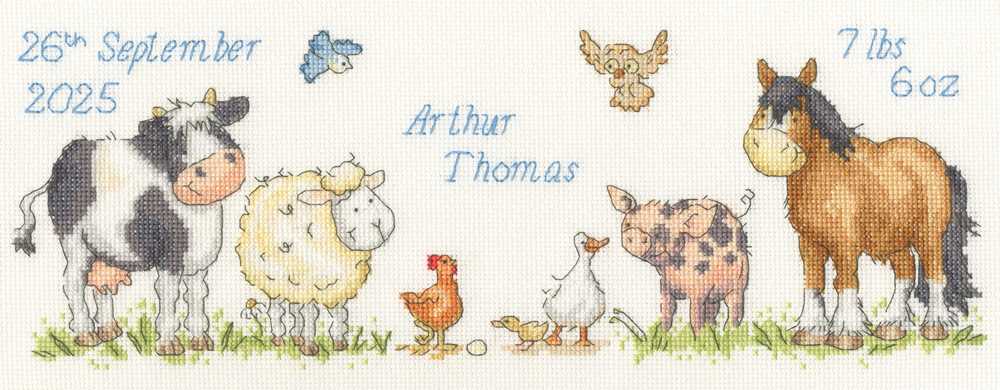 Farmyard Welcome Cross Stitch Kit ~ Bothy Threads