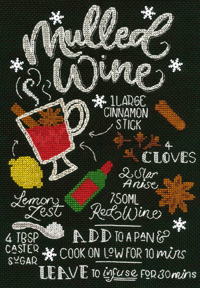 Mulled Wine Cross Stitch Kit ~ Bothy Threads