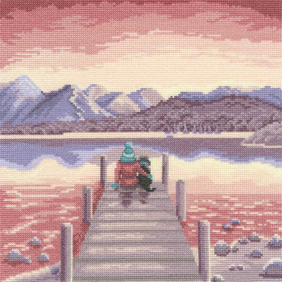 A Pawfect Place By The Water Cross Stitch Kit ~ Bothy Threads