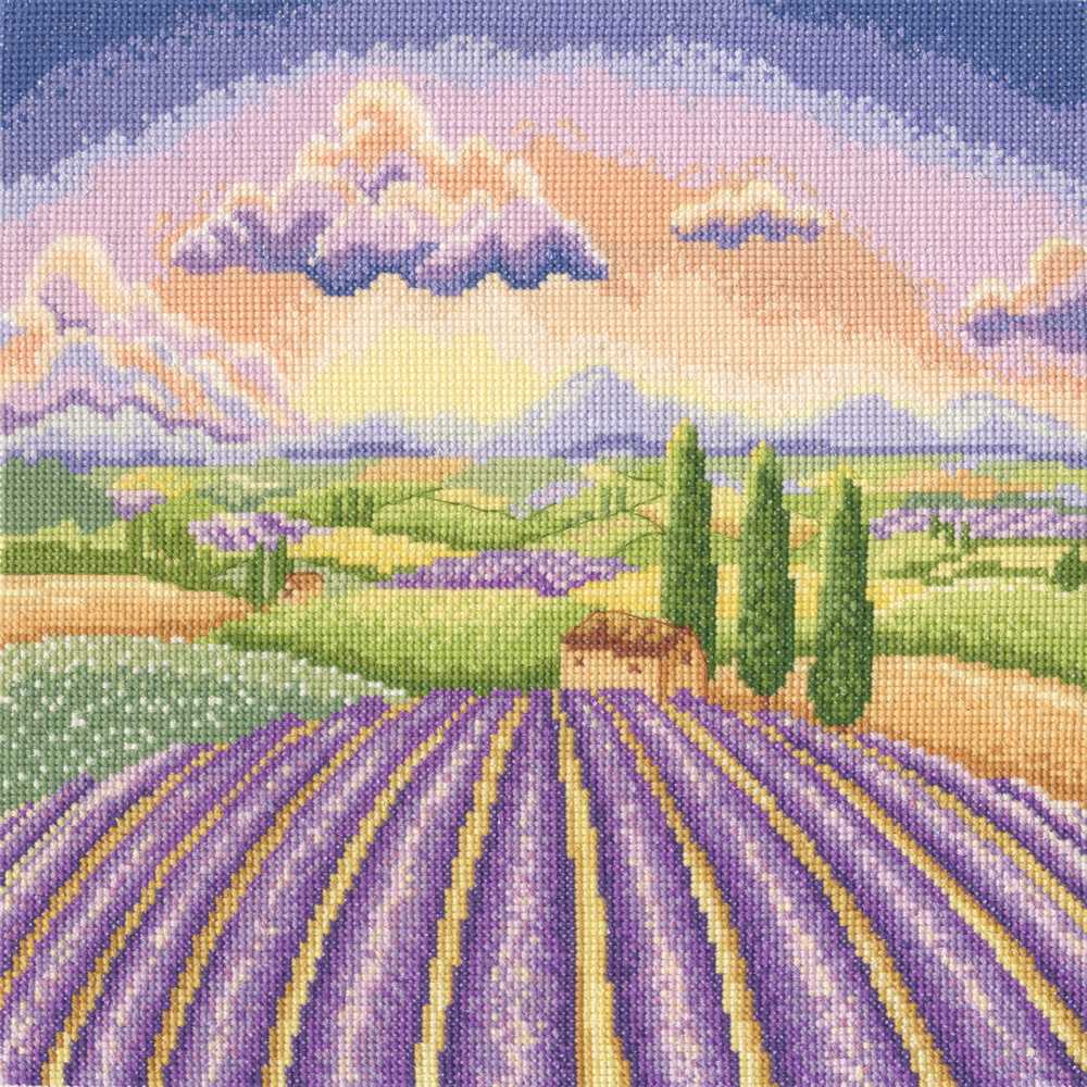 Lavender Fields Cross Stitch Kit ~ Bothy Threads