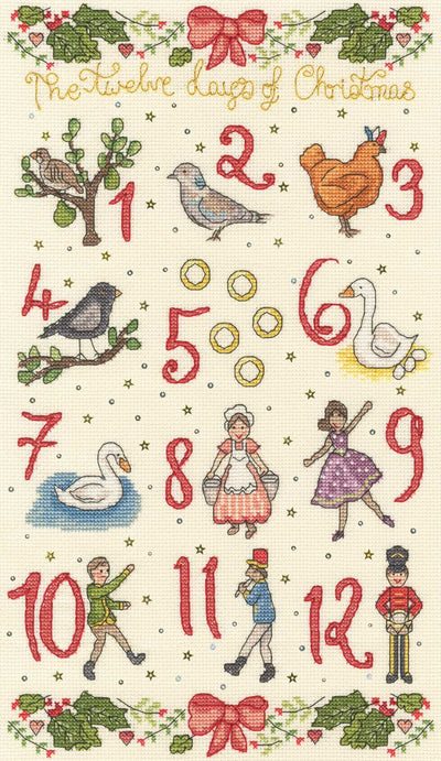 Five Gold Rings Cross Stitch Kit ~ Bothy Threads
