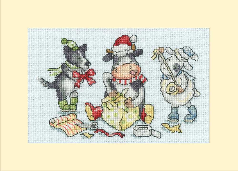 Wrap, Ribbon, Gift! Cross Stitch Kit ~ Bothy Threads