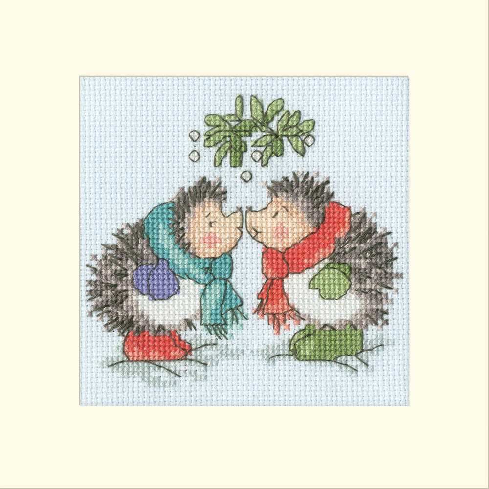 Christmas Kiss Cross Stitch Kit ~ Bothy Threads