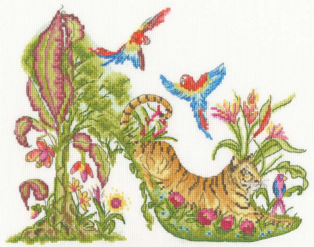 Walk On The Wild Side Cross Stitch Kit ~ Bothy Threads
