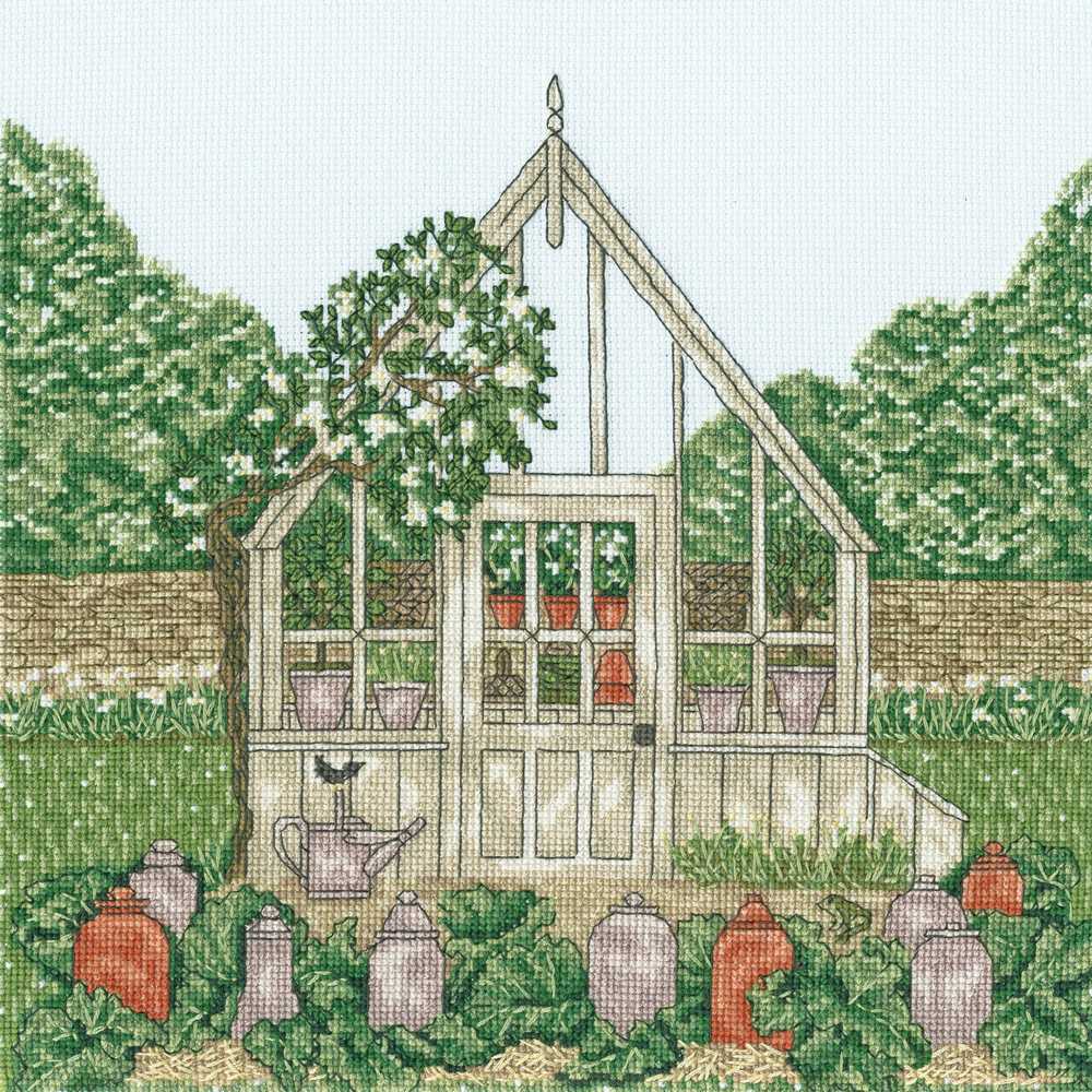 A Country Estate: Greenhouse Cross Stitch Kit ~ Bothy Threads