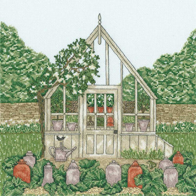 A Country Estate: Greenhouse Cross Stitch Kit ~ Bothy Threads