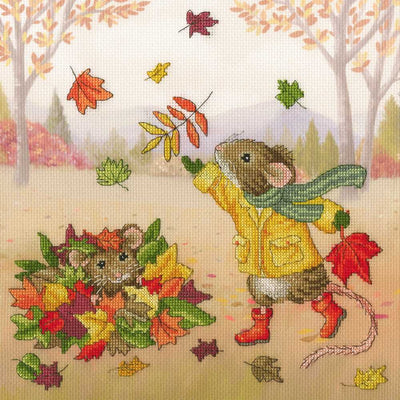 Fall Friends Cross Stitch Kit ~ Bothy Threads
