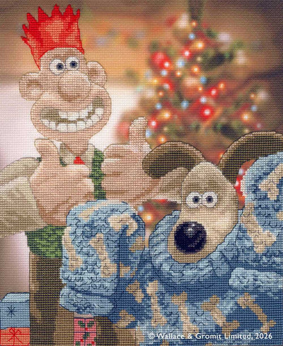Happy Holidays Old Pooch! Cross Stitch Kit ~ Bothy Threads