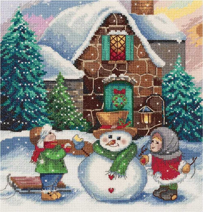 Winter Scene Cross Stitch Kit ~ PANNA