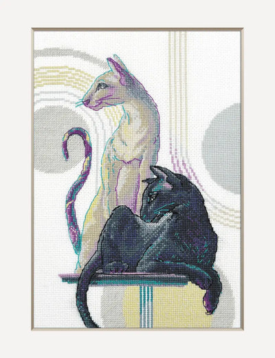 Mystical Cats Cross Stitch Kit - Aine