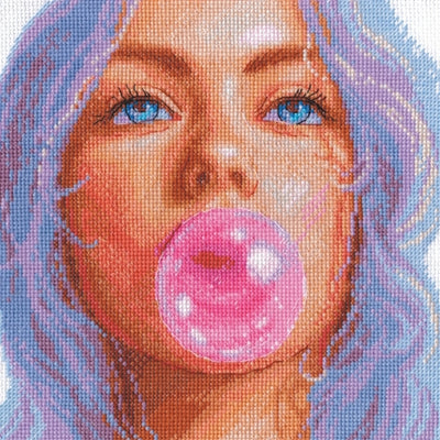 Bubblegum Dreams Cross Stitch Kit - Aine