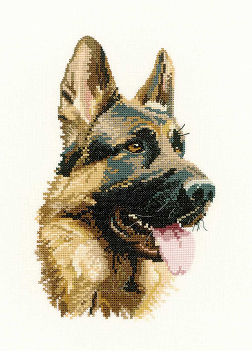Cash Alsation Cross Stitch CHART Heritage Crafts