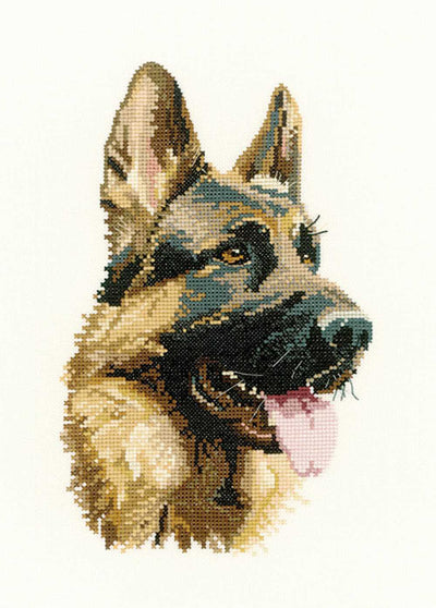 Cash Alsation  Cross Stitch CHART Heritage Crafts