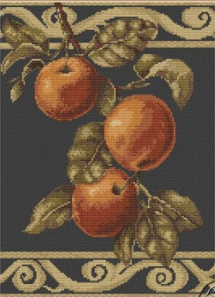 Apple Twig Cross Stitch Kit - Luca S