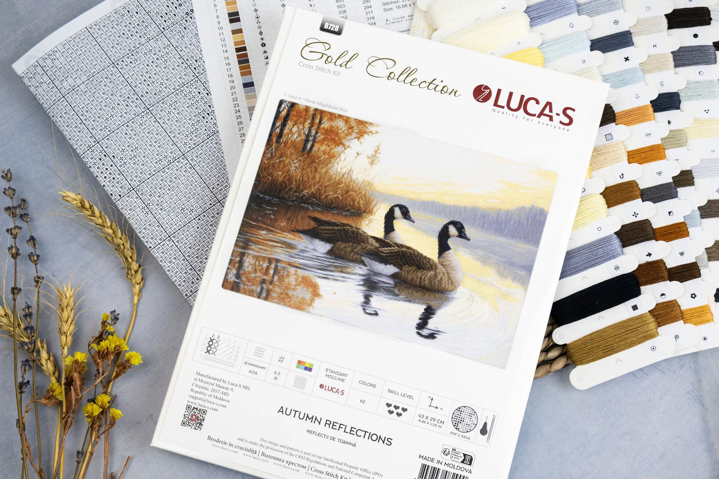 Autumn Reflections Cross Stitch Kit ~ Luca S GOLD