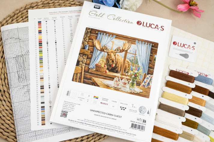 Unexpected Cabin Guest Cross Stitch Kit ~ Luca S GOLD