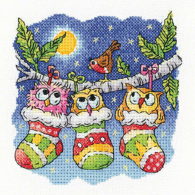 A Christmas Hoot  Cross Stitch Heritage Crafts (Evenweave)