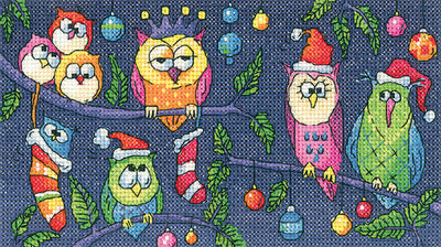 Christmas Owls Cross Stitch Heritage Crafts