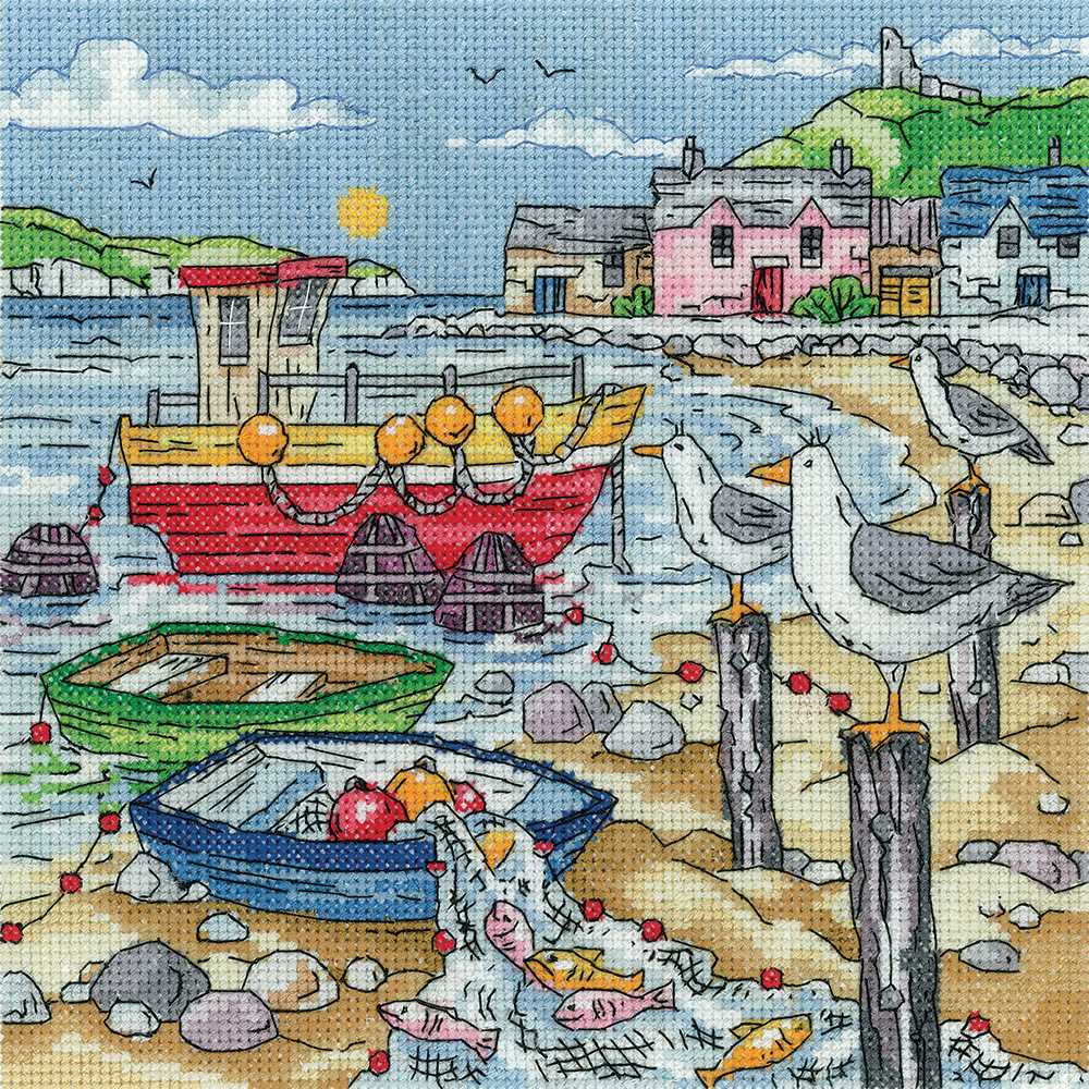 Bay Watching Cross Stitch Kit Heritage Crafts