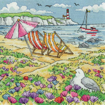 Summer Shore  Cross Stitch Kit Heritage Crafts