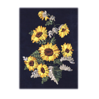 Golden Sunflowers Ribbon Embroidery Kit ~ PANNA