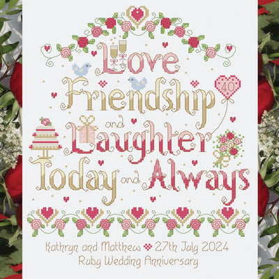 Nia Cross Stitch - Today and Always Anniversary Cross Stitch Kit