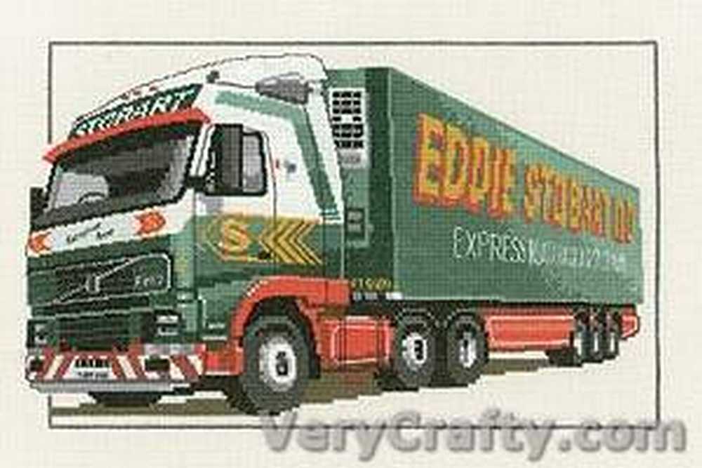 Eddie Stobart Volvo FH12 Cross Stitch CHART Heritage Crafts