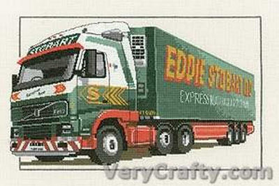 Eddie Stobart Volvo FH12 Cross Stitch CHART Heritage Crafts