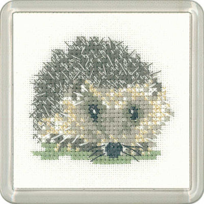 Hedgehog   Cross Stitch Coaster Kit Heritage Crafts