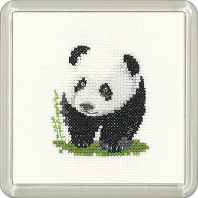 Panda Coaster  Cross Stitch Kit Heritage Crafts