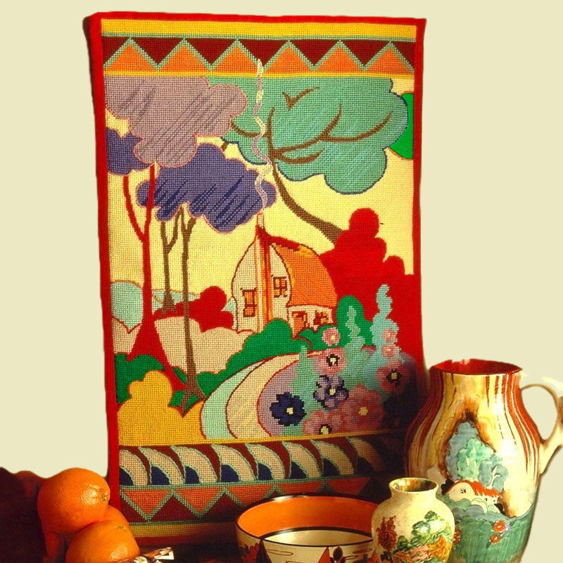 The Clarice Cliff Wallhanging ~ Glorafilia Tapestry Needlepoint Kit