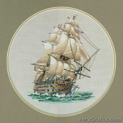 HMS Victory Cross Stitch CHART Heritage Crafts