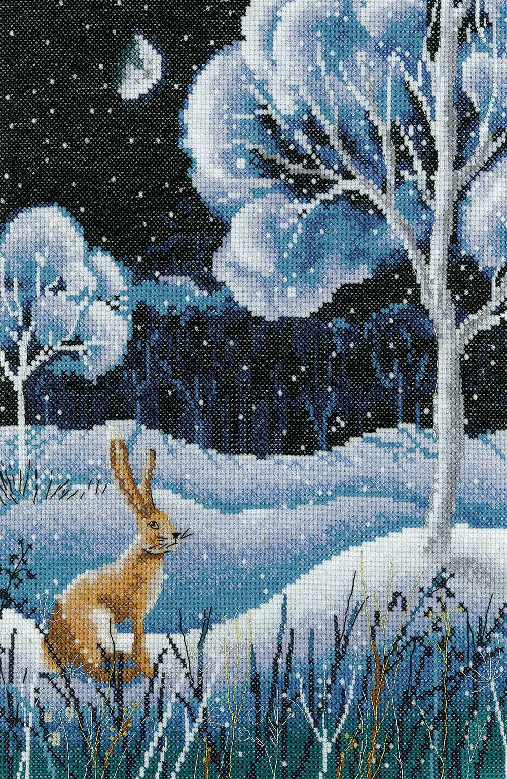 Winter Forest Cross Stitch Heritage Crafts (Evenweave)