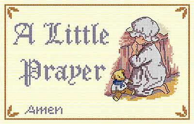 Little Prayer - All Our Yesterdays Cross Stitch Kit SALE