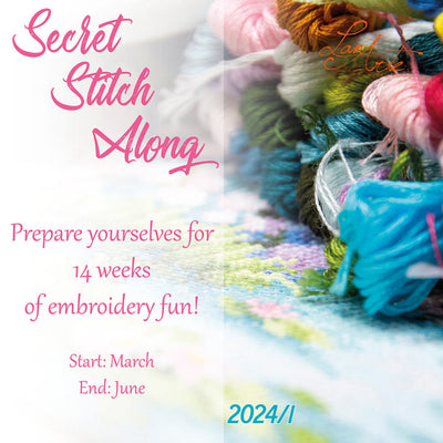 Lanarte Secret Stitch Along 2024/1 Cross Stitch Kit Evenweave