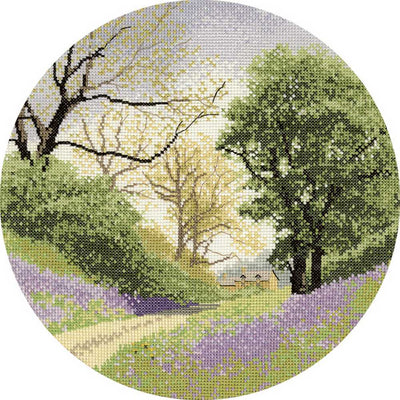 Bluebell Lane John Clayton Circles Cross Stitch CHART Heritage Crafts