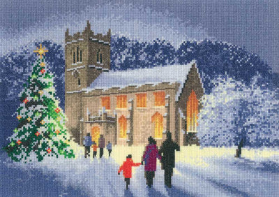 Christmas Church  Cross Stitch Kit Heritage Crafts