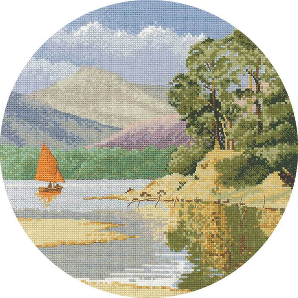 Calm Waters John Clayton Circles Cross Stitch CHART Heritage Crafts