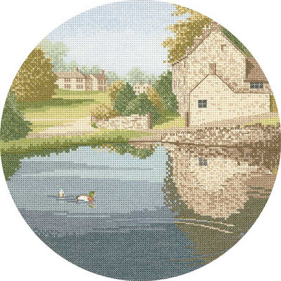 Duck Pond John Clayton Circles Cross Stitch CHART Heritage Crafts