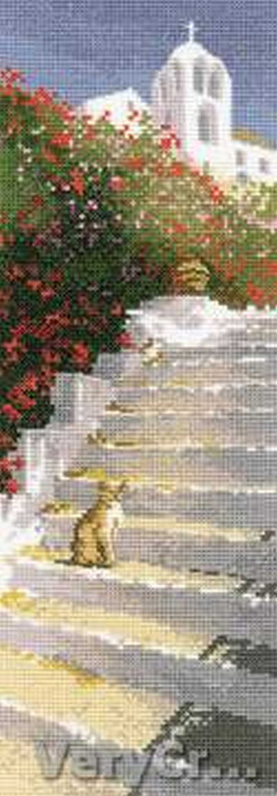 Greek Steps by John Clayton Cross Stitch CHART Heritage Crafts