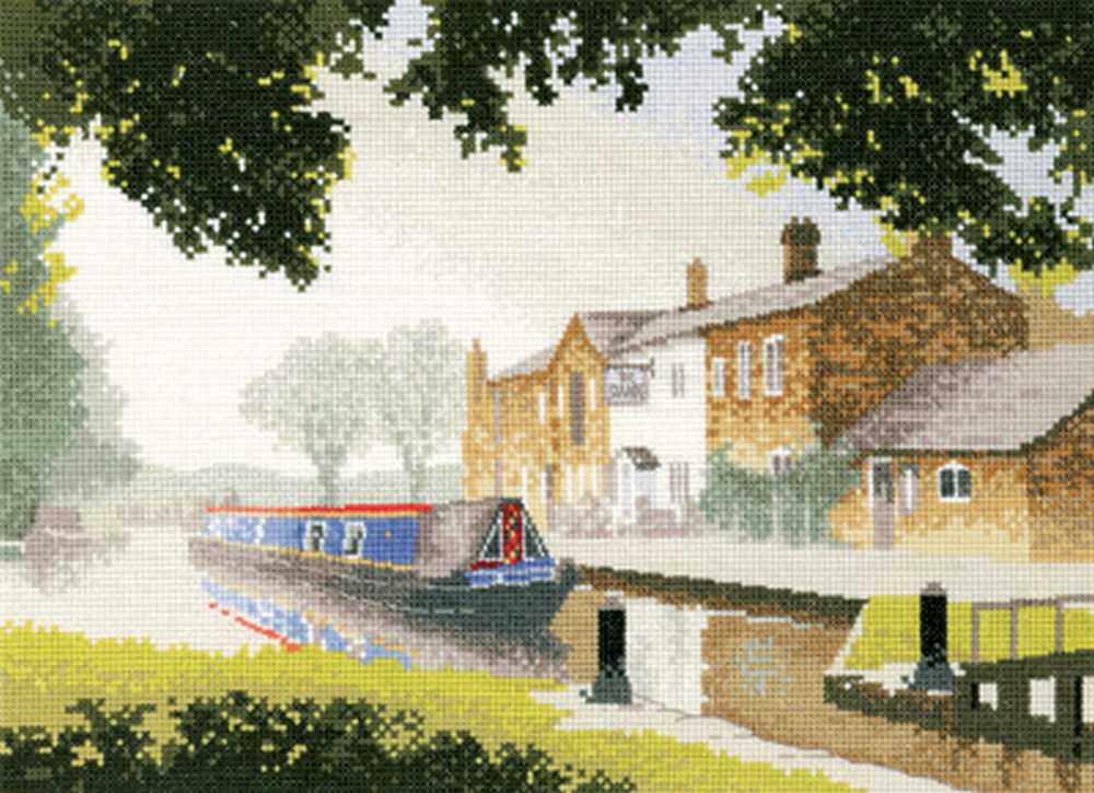 The Junction Cross Stitch Kit Heritage Crafts (Evenweave)