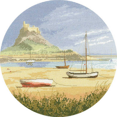 Lindisfarne John Clayton Circles Cross Stitch Kit Heritage Crafts (Evenweave)