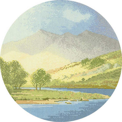 Mountains and Lakes John Clayton Circles Cross Stitch CHART Heritage Crafts