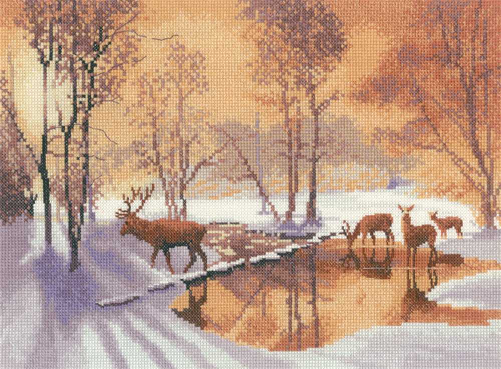 Stepping Stones Cross Stitch Kit Heritage Crafts (Evenweave)