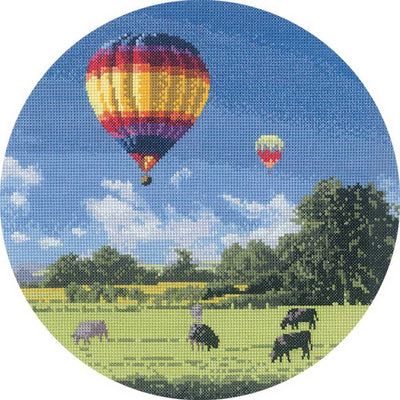 Up and Away John Clayton Circles Cross Stitch CHART Heritage Crafts