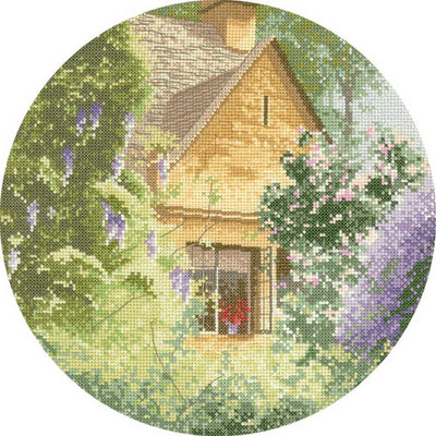 Wisteria Cottage John Clayton Circles Cross Stitch CHART Heritage Crafts