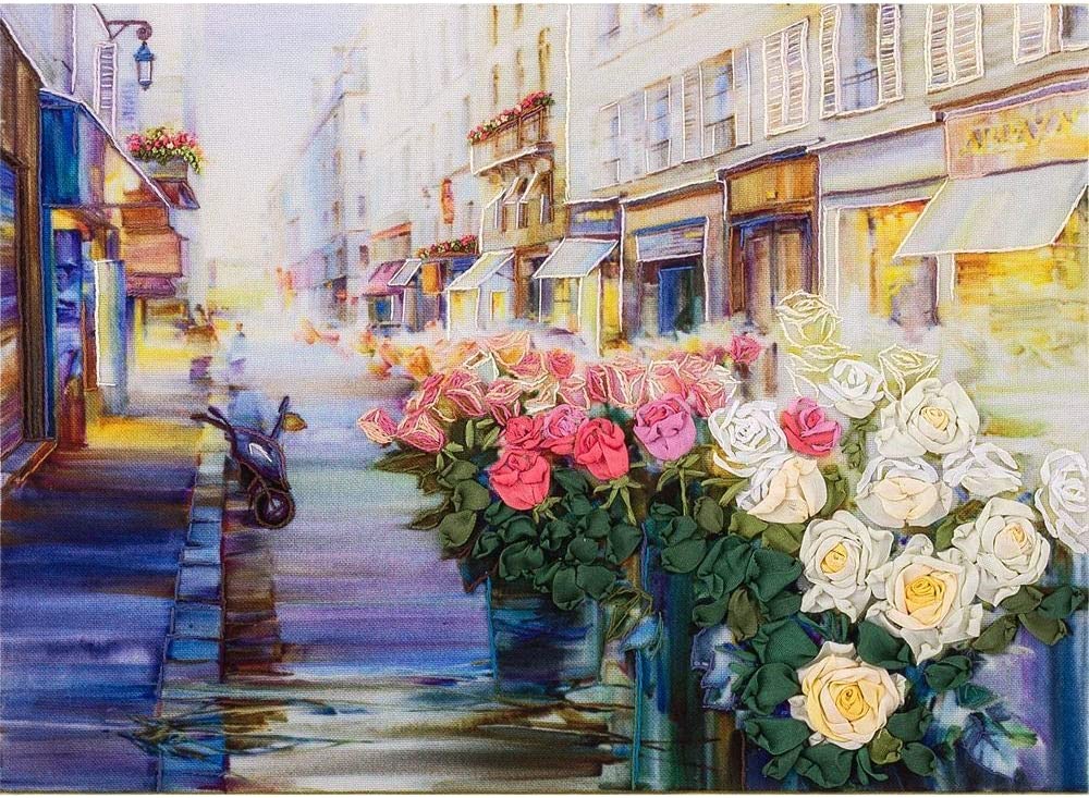 Flowers of Paris Ribbon Embroidery Kit ~ PANNA
