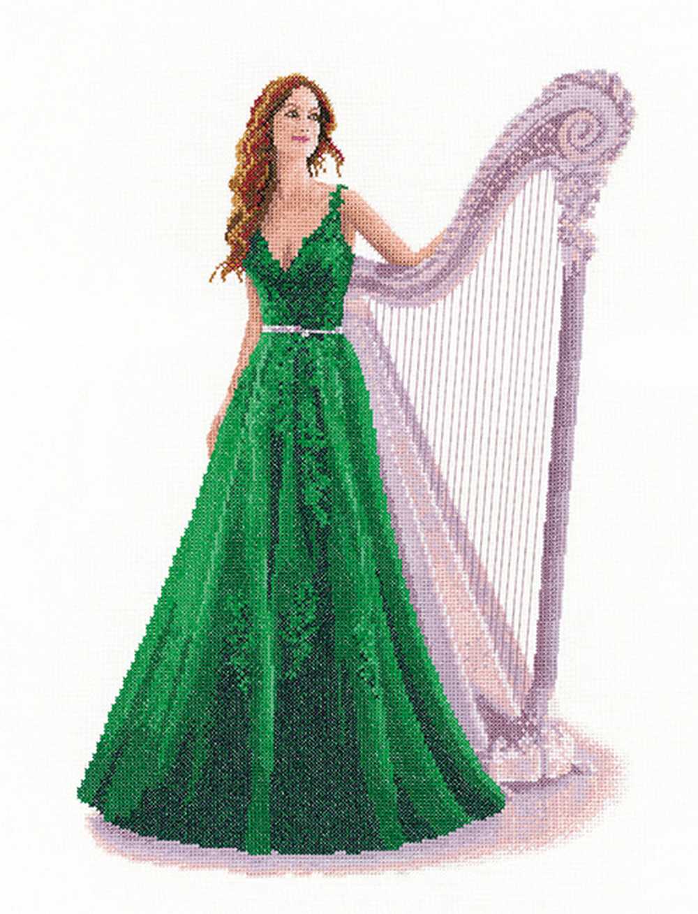 Darcey Elegance Cross Stitch Kit Heritage Crafts (Evenweave)